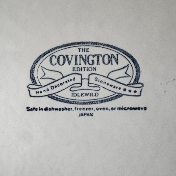 The Covington Edition Idlewild Vintage 12.5" Serving Platter Stoneware Japan - Picture 4 of 14